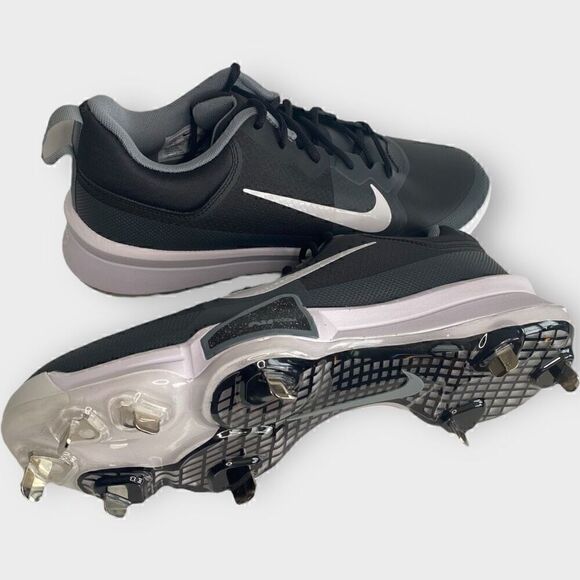 Nike Force Zoom Trout 9 Baseball Cleats Black White FB2907-001 Mens size 9 New main image 4